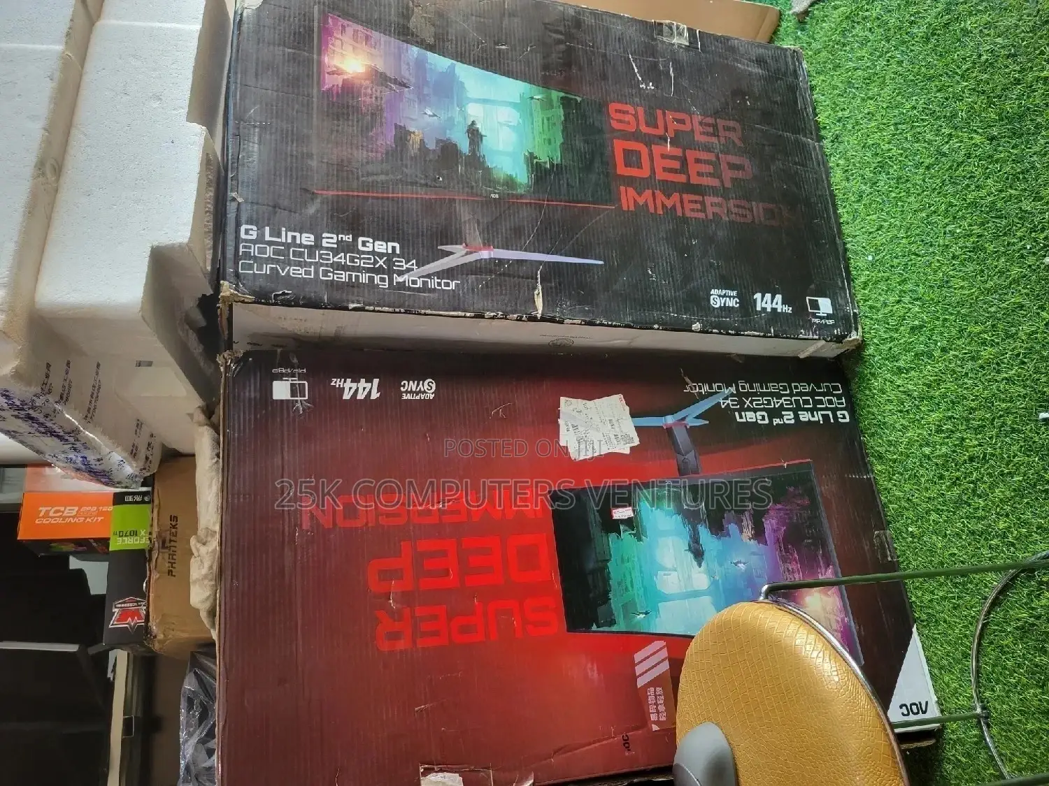 Aoc 34" Curved Uwqhd Gaming Monitor 2k 165 Hz Refresh 1 Ms Response