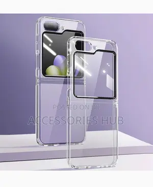 Samsung Z Flip 5 Transparent Case With Screen Protector