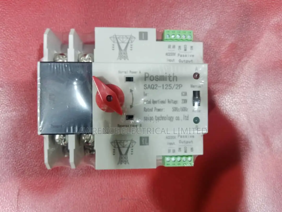 2pole Change Over ATS Switch 125amps