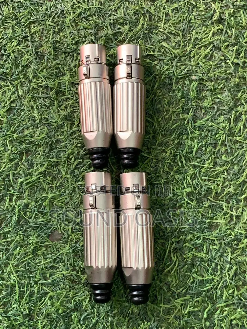 All Metal XLR or Canon Plugs (Male and Female)