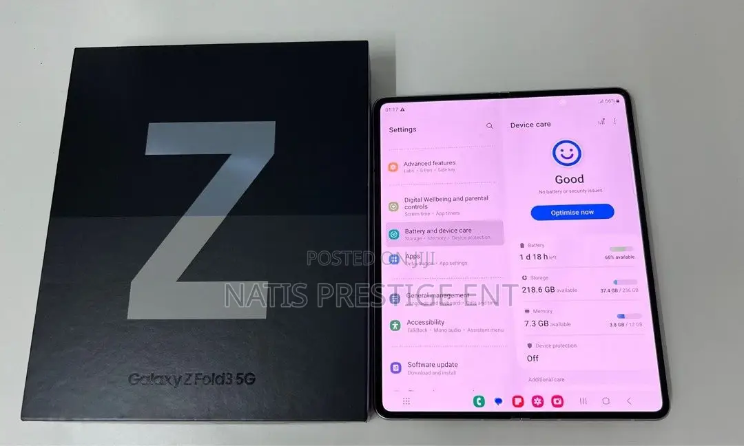 New Samsung Galaxy Z Fold3 5G 256 GB Black