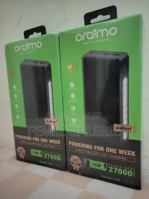 Oraimo Traveler 3 Lit; 27000mah 15w Power Bank