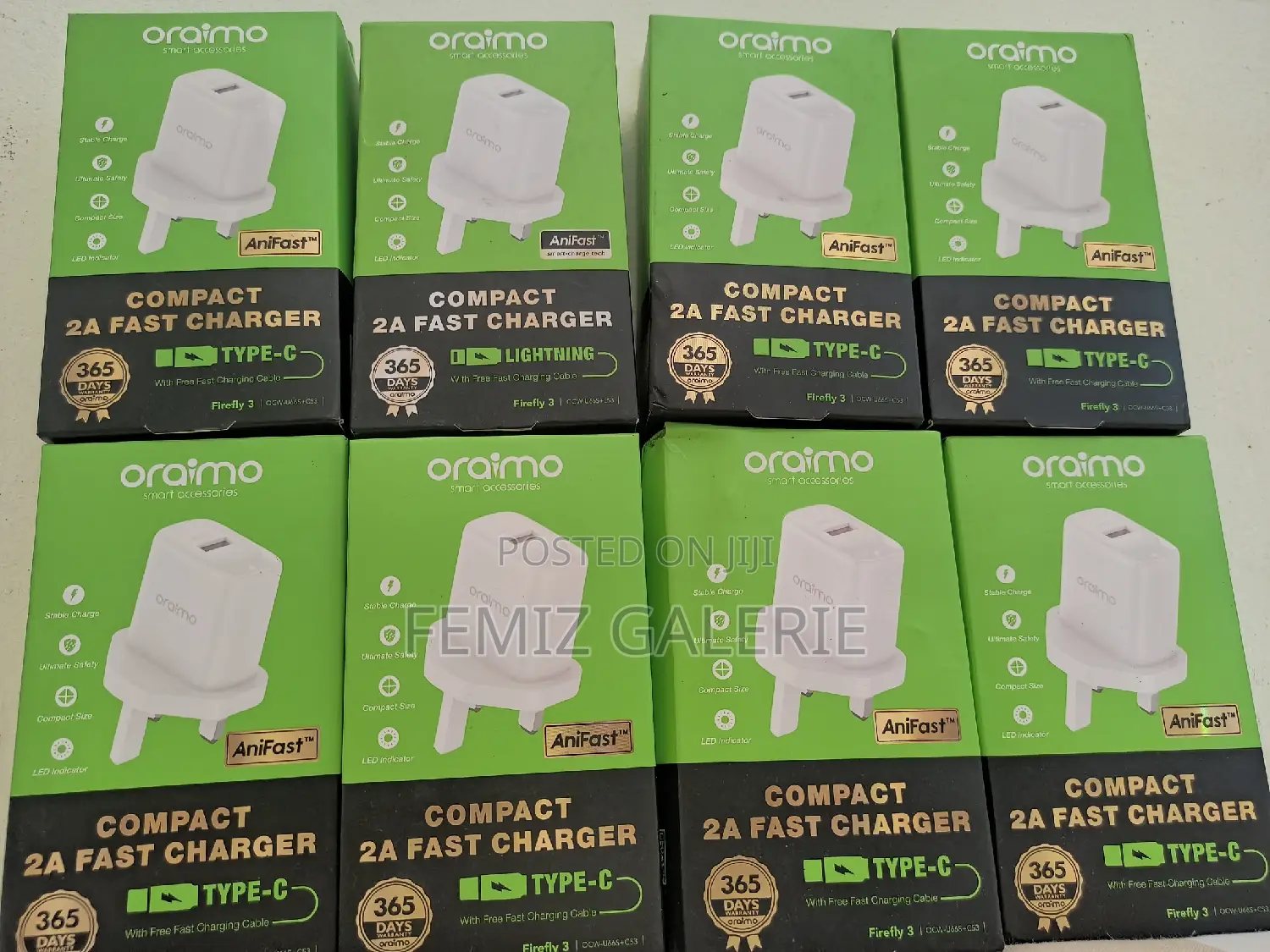 Oraimo Firefly 3 - USB-A to USB-C (Type-C) Charger