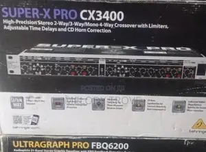 Behringer Cx-3400 Stereo 2-Way/3-Way/Mono 4-Way Crossover