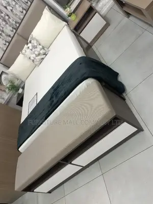 FURNITURE MALL COMPANY Double Bed With Mattress and Drawr
