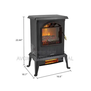 Zokop 22.4" Electric Fireplace Infrared Quartz Heater Ht1108