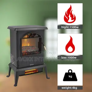 Zokop 22.4" Electric Fireplace Infrared Quartz Heater Ht1108