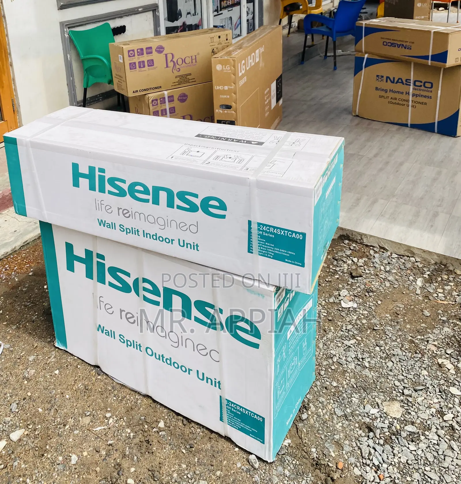 Durable and Affordable Hisence 2.5hp Split Type Ac(White).