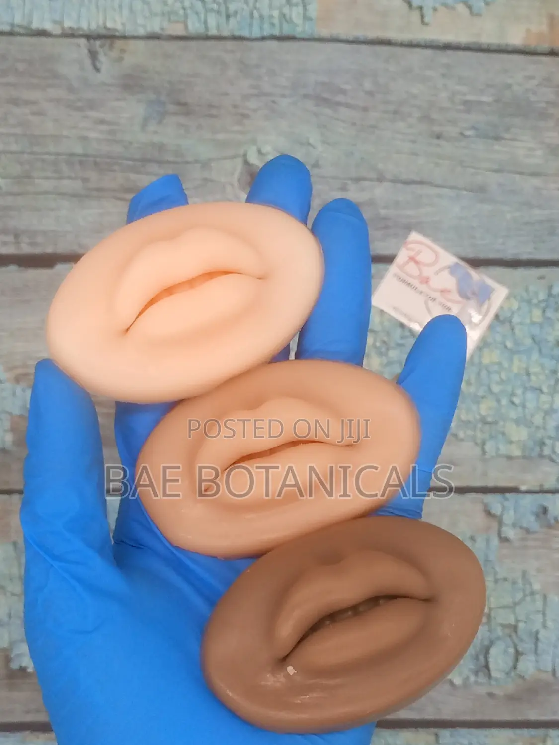 Set of 3 Sillicone Lips for Swatches / Tattoo Practice