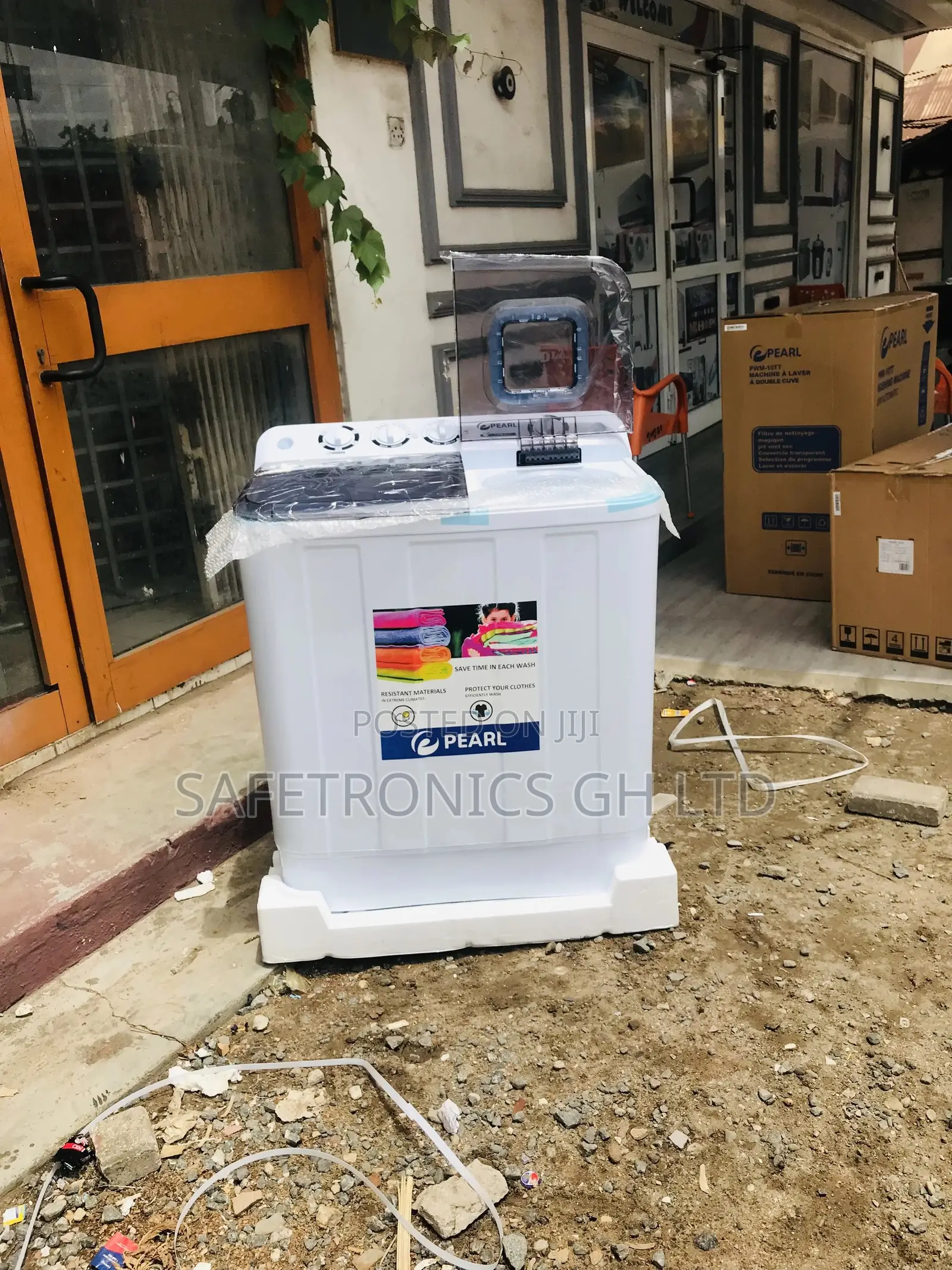 Electric Topload Washingmachine 10kg Pearl Semiutomatic
