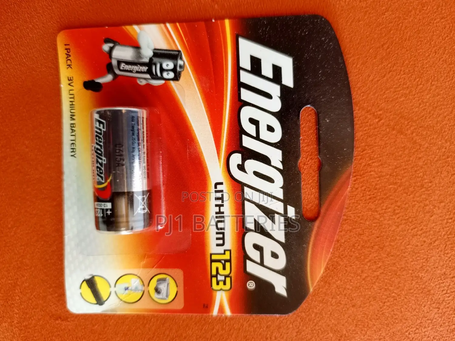 Energizer Cr123a Lithium 3V Battery