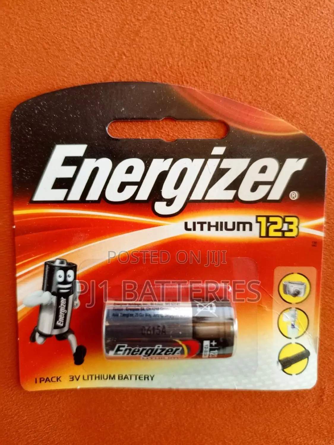 Energizer Cr123a Lithium 3V Battery