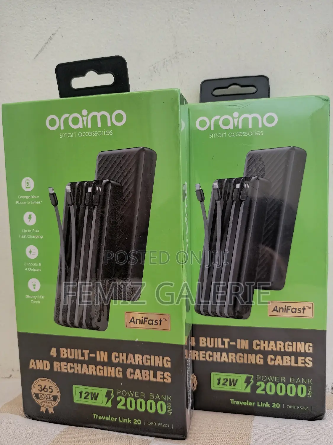 Oraimo Traveler Link 20 20000mah 12w Power Bank