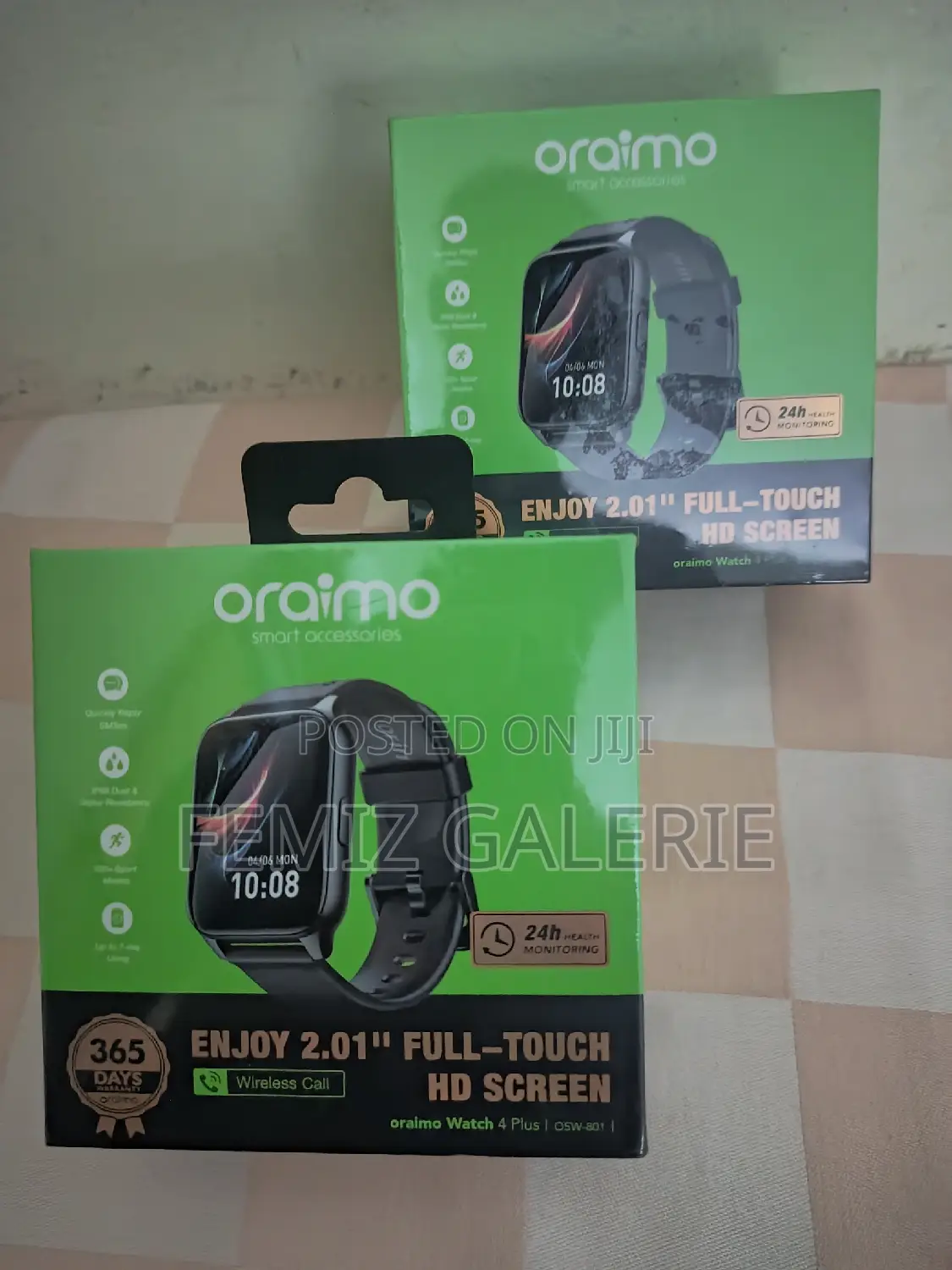 Oraimo Watch 4 Plus 2.01′′ Hd Ip68 Smart Watch