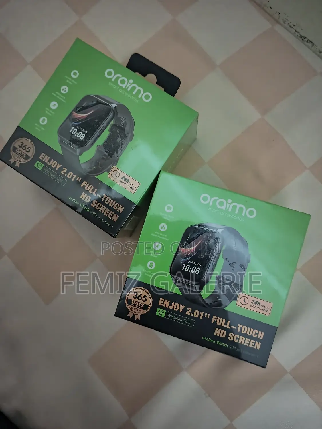Oraimo Watch 4 Plus 2.01′′ Hd Ip68 Smart Watch
