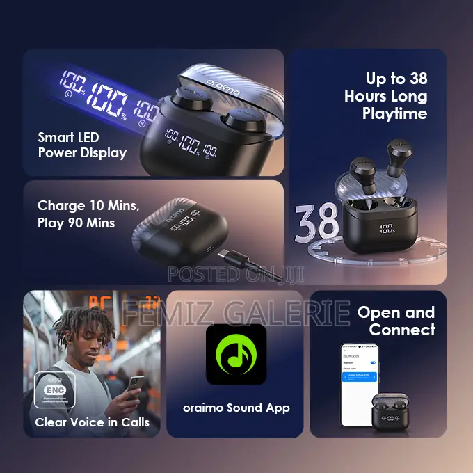 Oraimo Airbuds 4 Enc True Wireless Earbuds