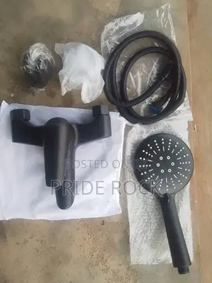 Black Telephone Shower Faucet Tap, Two in One Tap, Antirust