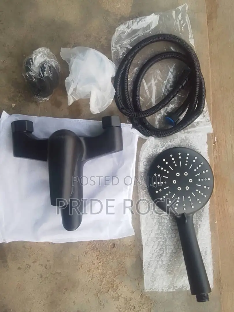 Black Telephone Shower Faucet Tap, Two in One Tap, Antirust
