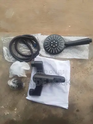 Black Telephone Shower Faucet Tap, Two in One Tap, Antirust