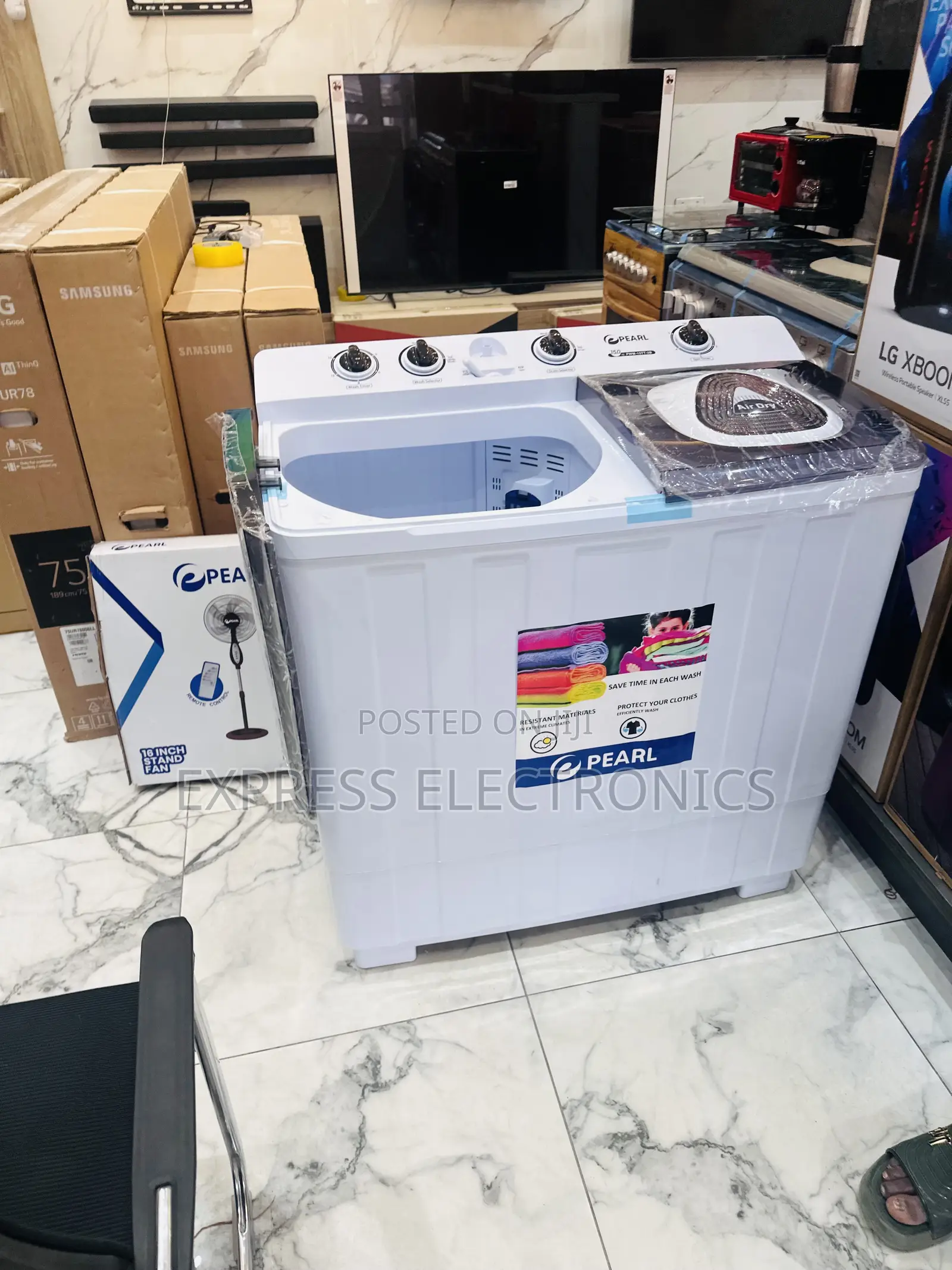 Washing Machine Pearl 15kg Topload Twintub