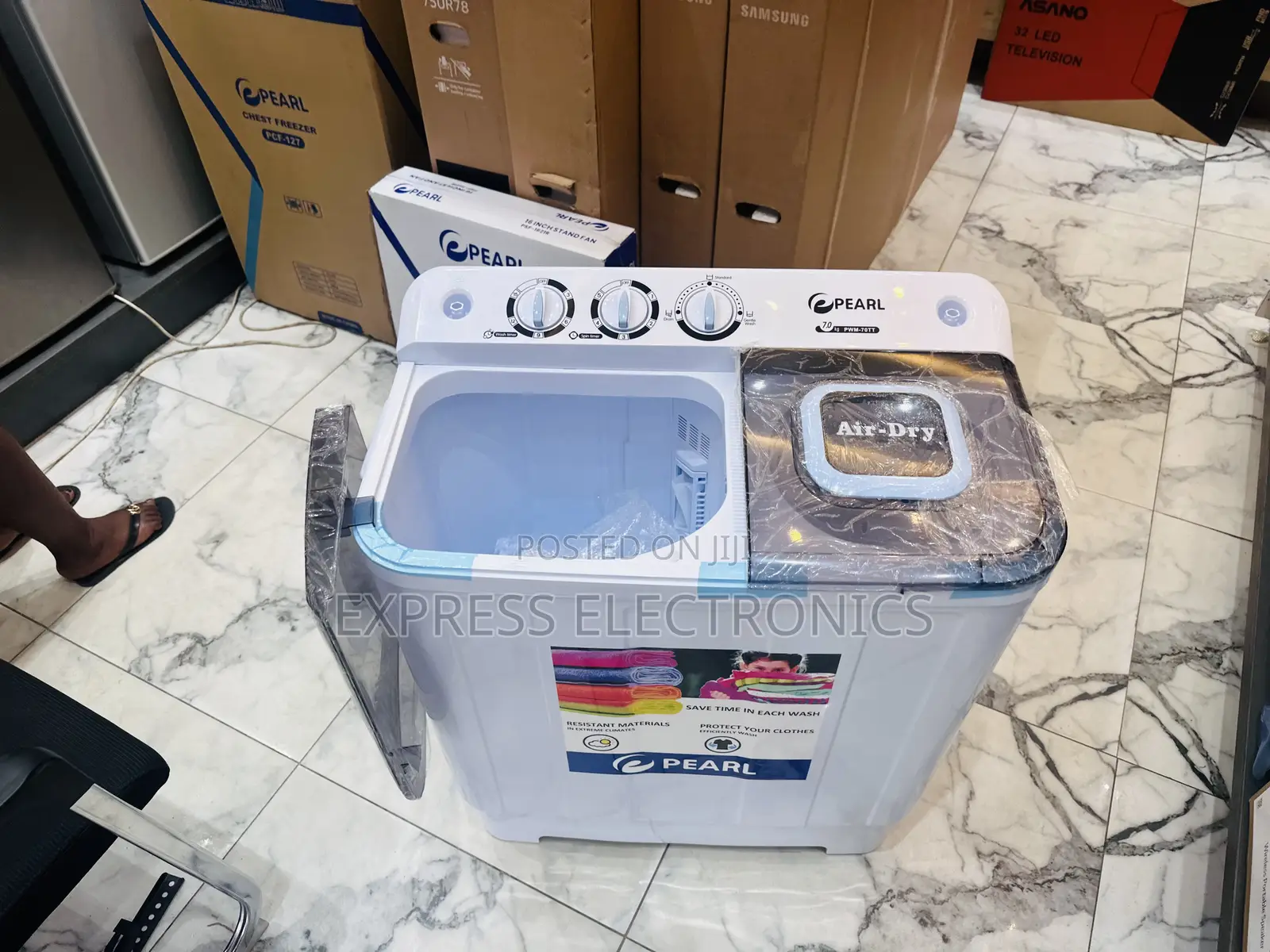 Shower Rines Washing Machine Pearl 7kg Topload