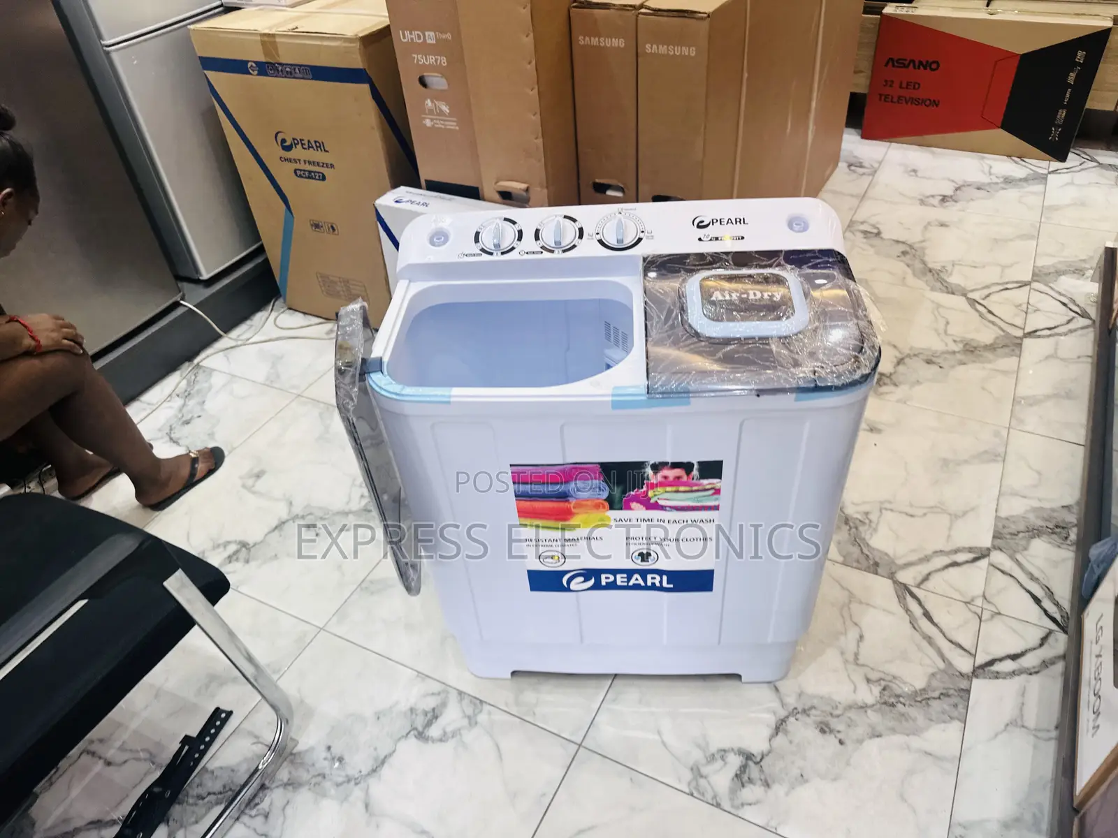 Text for Your Washing Machine Pearl Twintub 7kg Topload