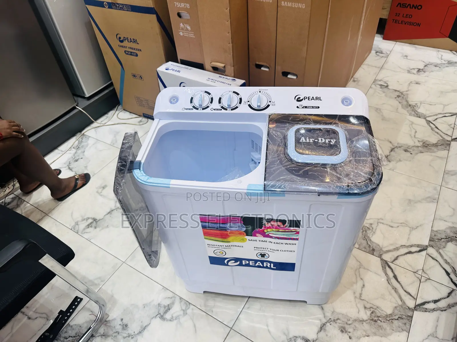 Sturdy Body Washing Machine Pearl 7kg Topload