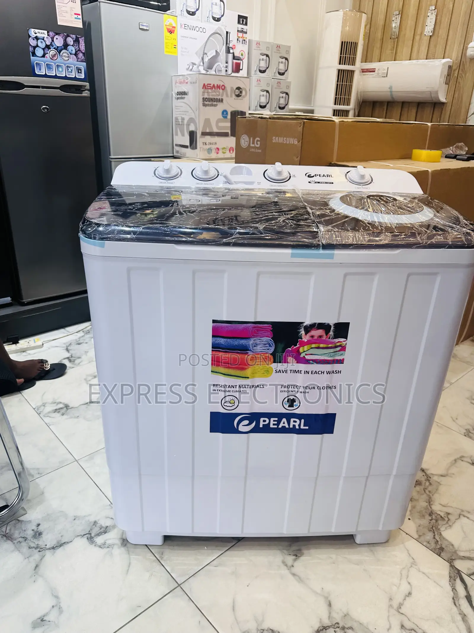 Less Vibration Washing Machine Pearl 10kg Topload