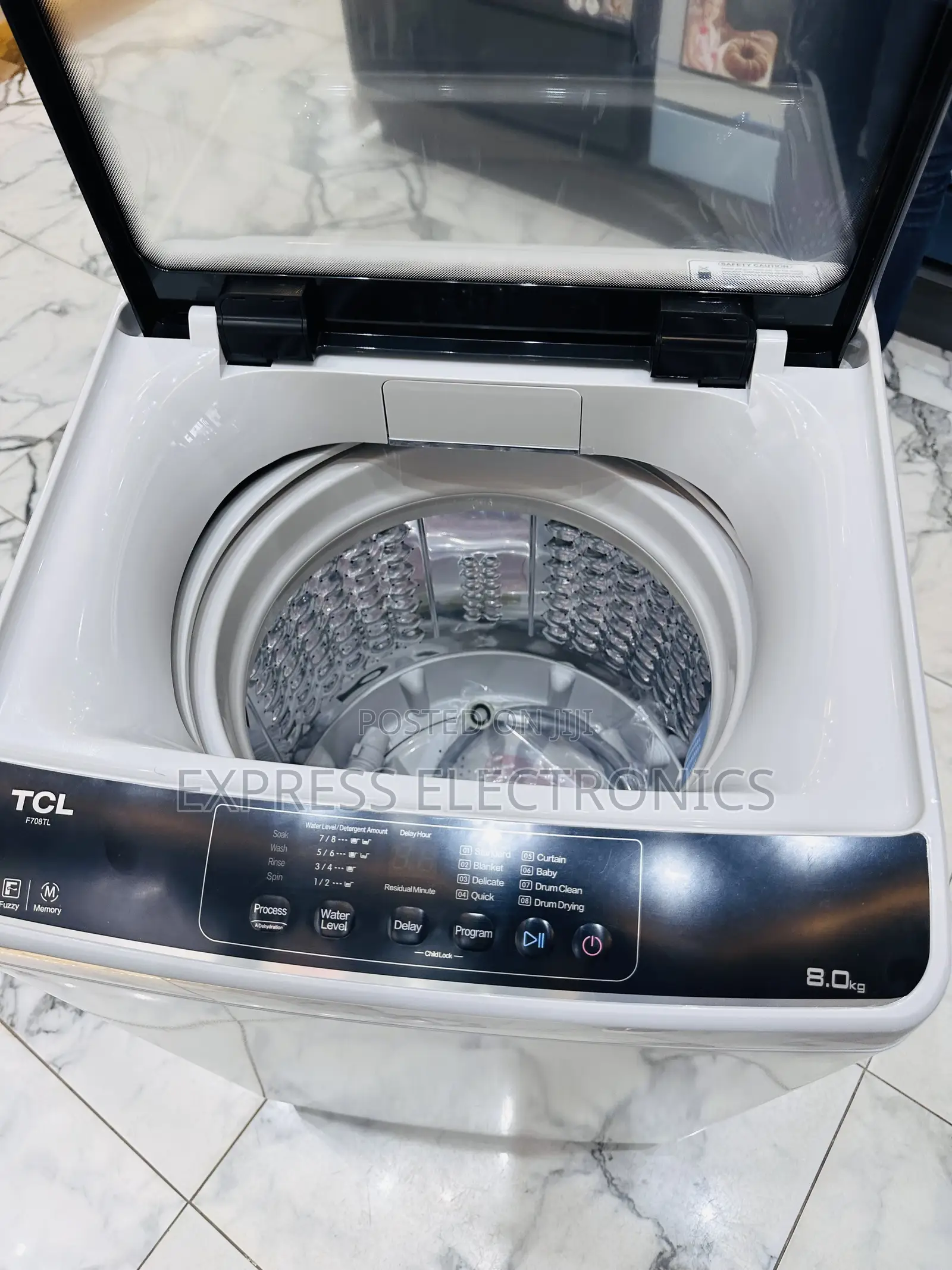 Easy to Operate Washing Machine Topload TCL 8kg