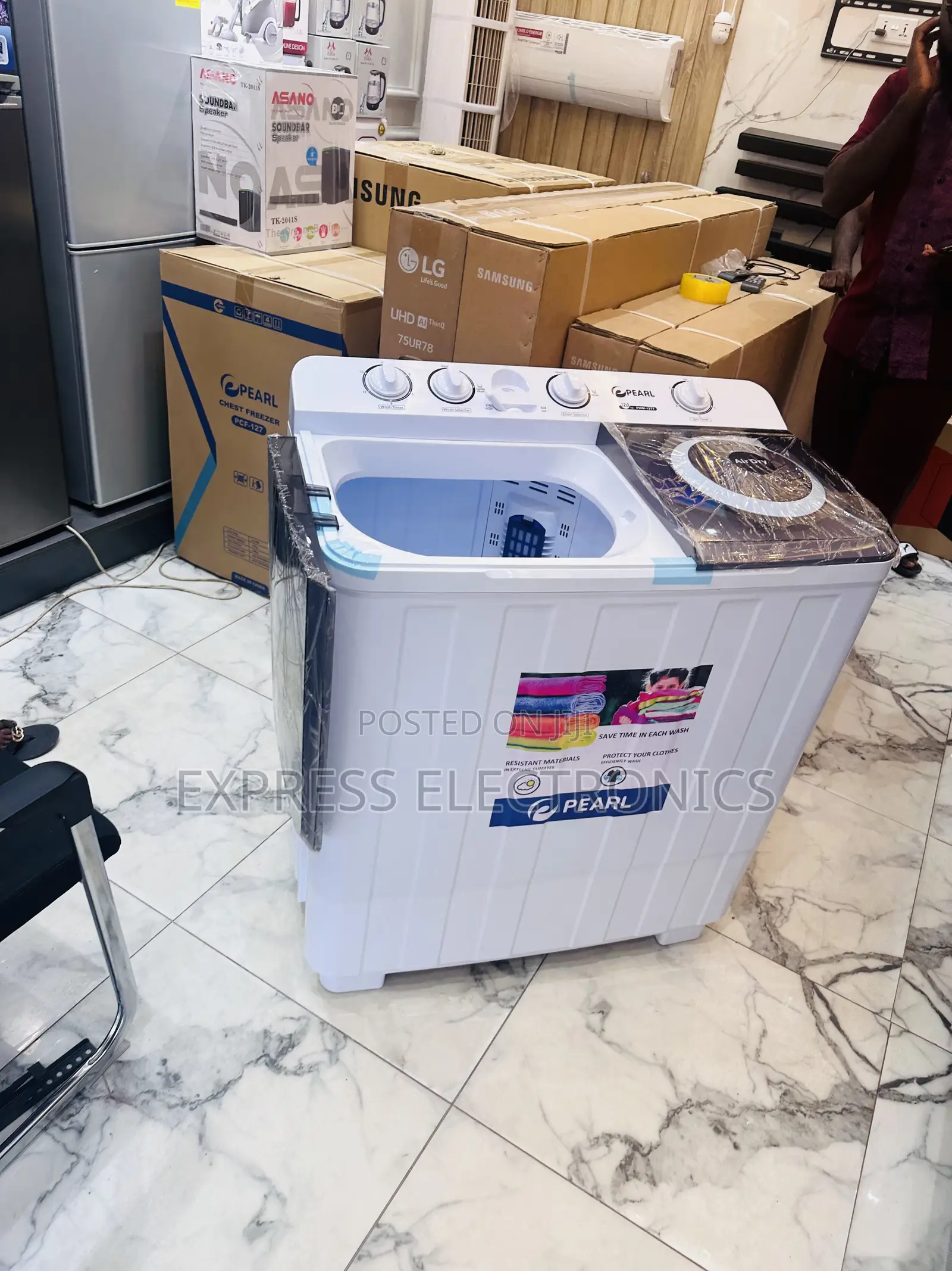 Available Now 10kg Topload Washing Machine Pearl