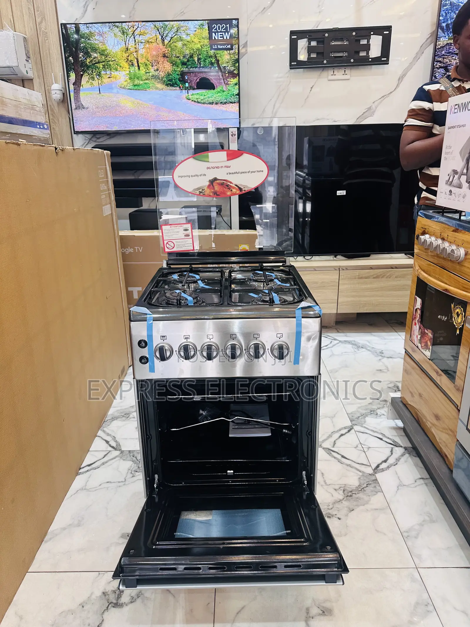 Text Us for Your New Line 50/60 Gas Cooker Oven 4burner