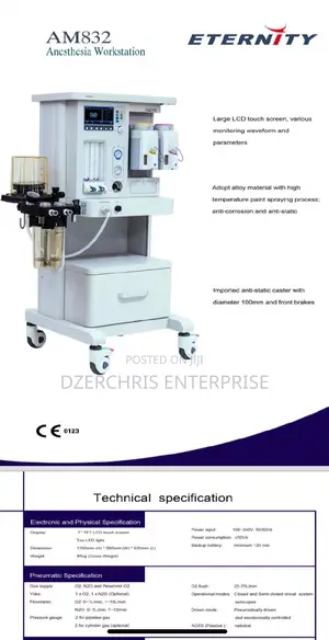 Anaesthesia Work Station Am832- 2 Vaporizers