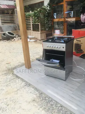 4 Gas Cooker Oven With Grill Volcano 50x50 Gray Glass Lid