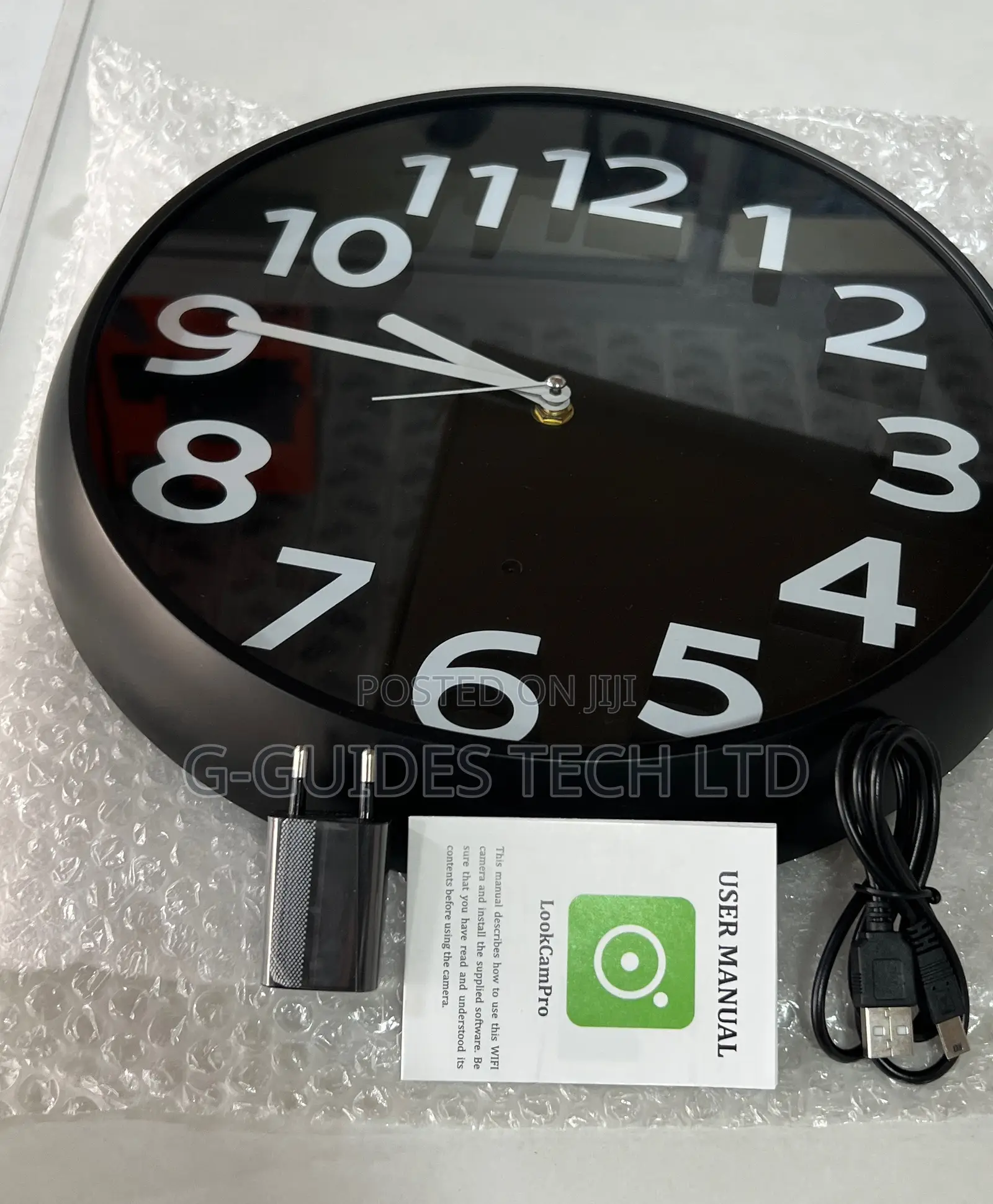 Wall Clock Wireless Wifi Hidden Camera Full Hd 1080p