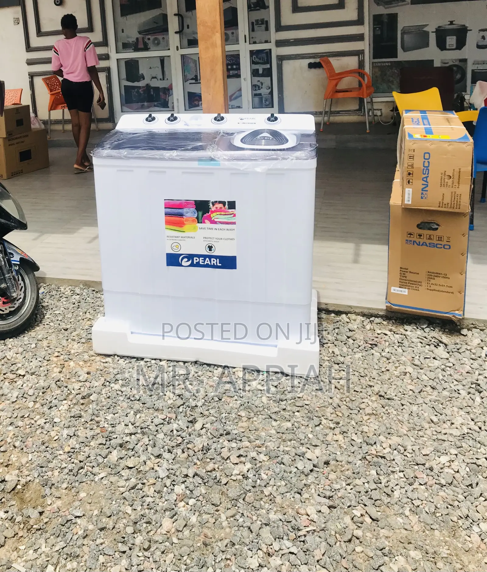 High Quality Pearl 15kg Semi-Automatic Washing Machine.