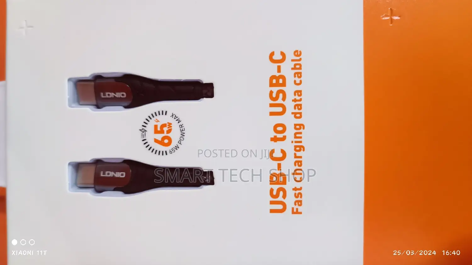 Original LDNIO LC11230W 2M Fast Charging Usb Cable 2A Type C