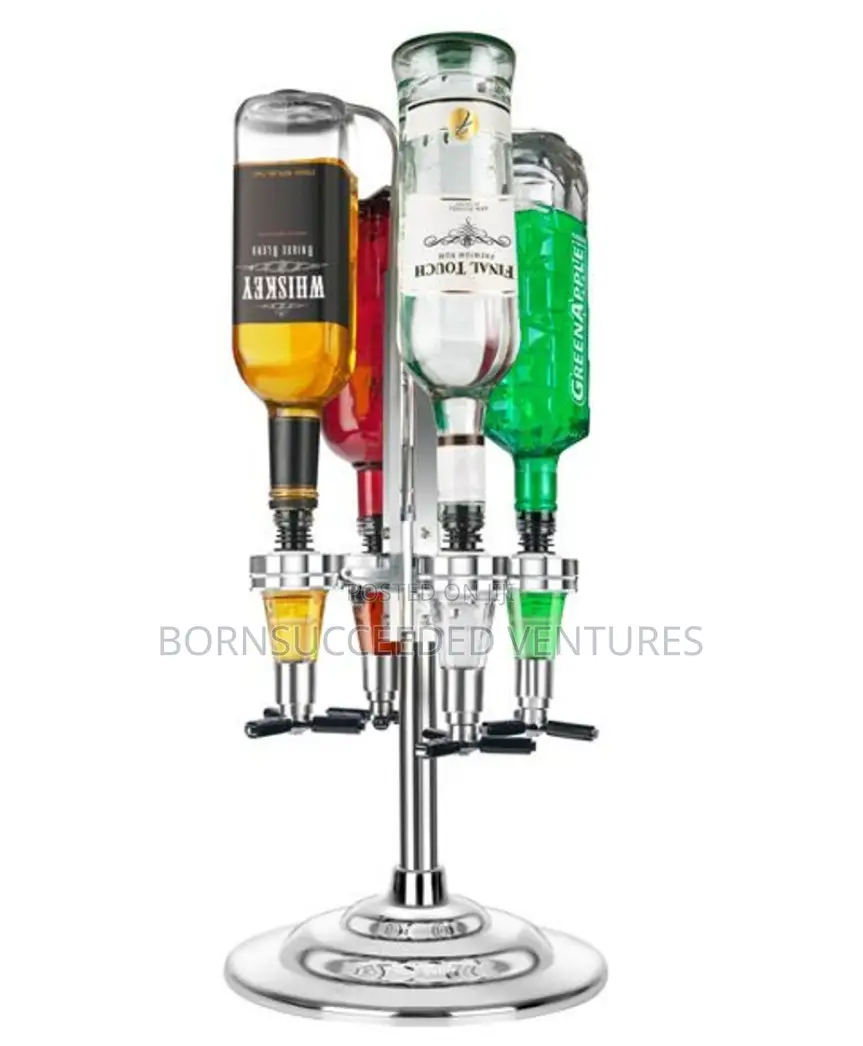 Professional 6 Bottle Revolving Liquor Dispenser