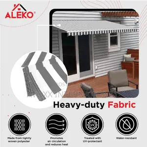 Aleko 36 Fabric Awning Replacement for Retractable Patio