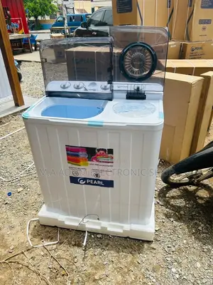 Elegant Pearl 12kg Semi-Automatic Washing Machine.