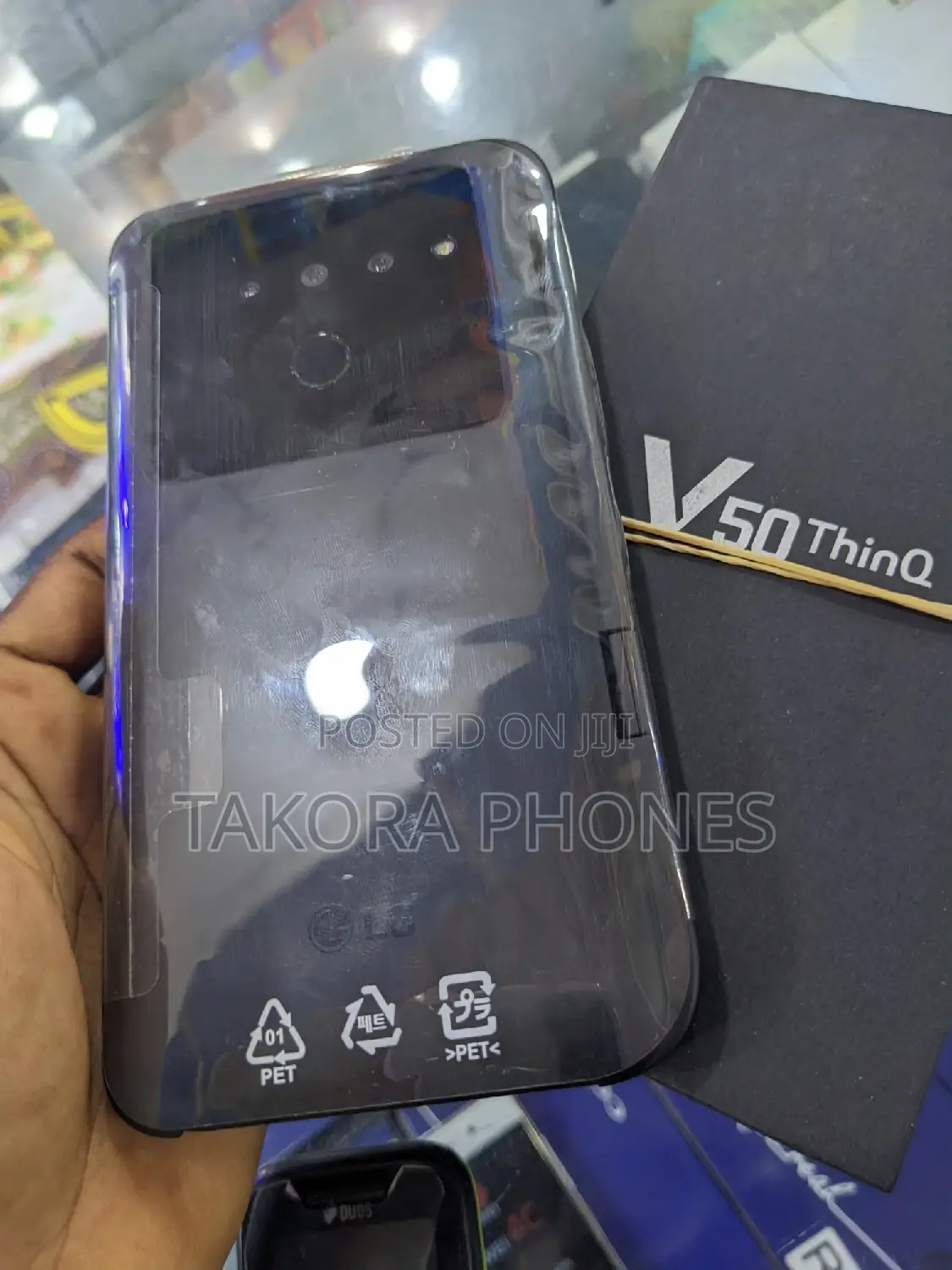 New LG V50 ThinQ 5G 128 GB Black