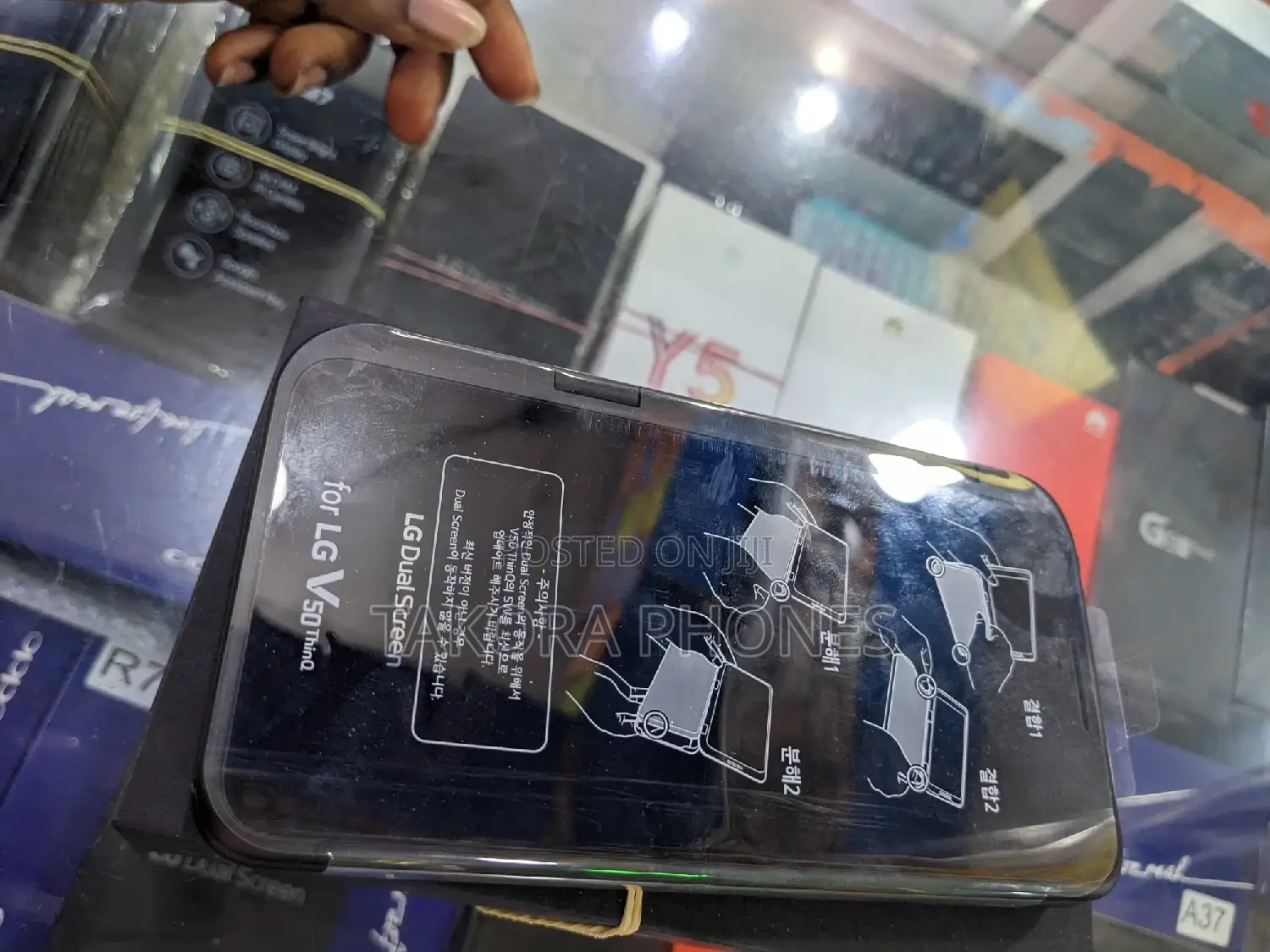 New LG V50 ThinQ 5G 128 GB Black