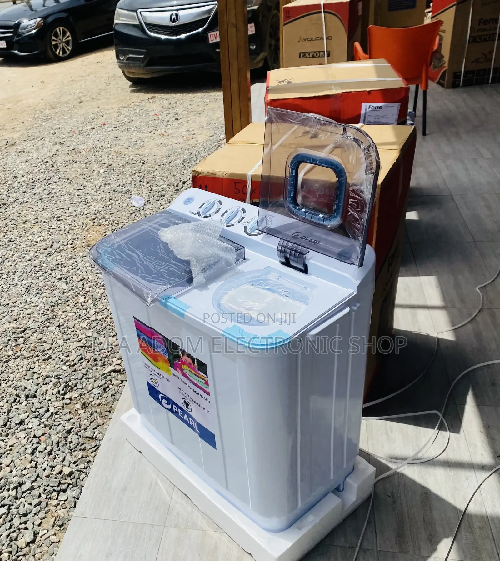 Authentic Pearl 7kg Semi-Automatic Electric Washing Machine.