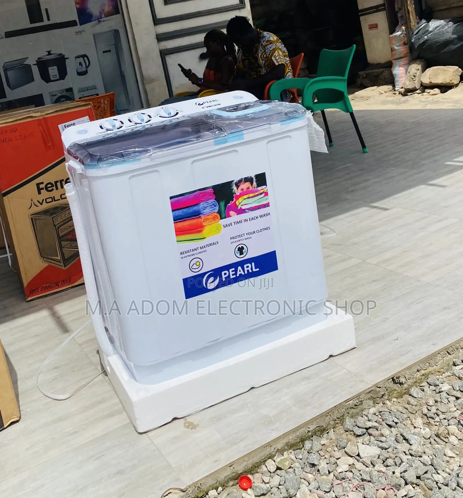 Pearl 7kg Semi-Automatic Electric Washing Machine.