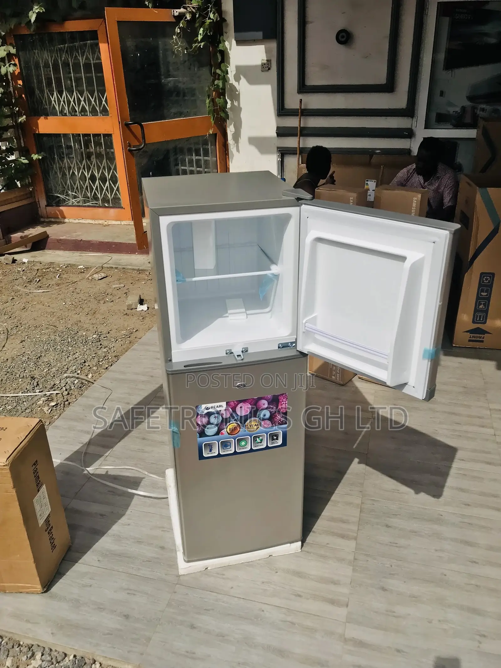 Pf-217-2b Doubledoor Topfreezer Pearl Gray Fridge