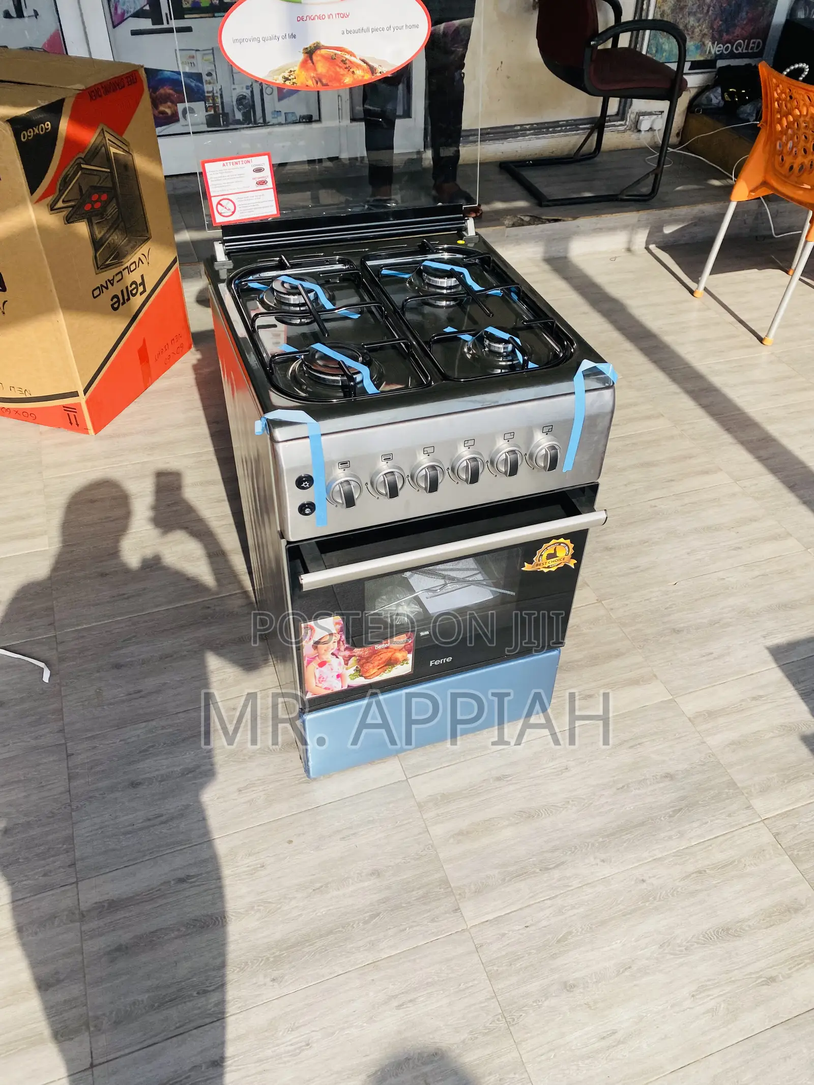 Shop Durable Ferre50x60 4gas Burner With Oven(Gray)New Line