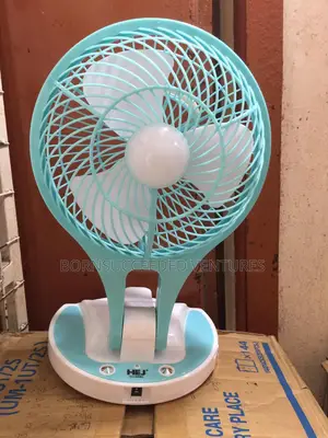 Foldable Table Rechargeable Fan With Light