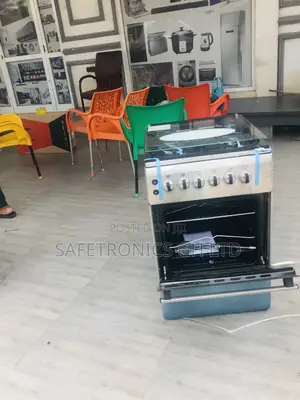 Glass Lid Oven With Grill Volcano 4 Gas Cooker 50x60