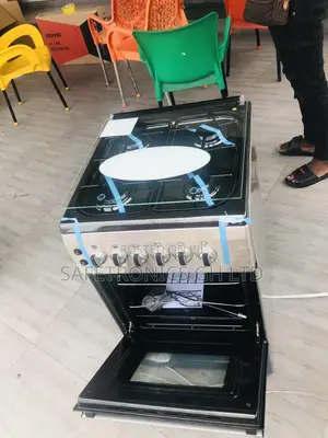 Gray Glass Lid 50x60 Oven With Grill Volcano 4 Gas Cooker