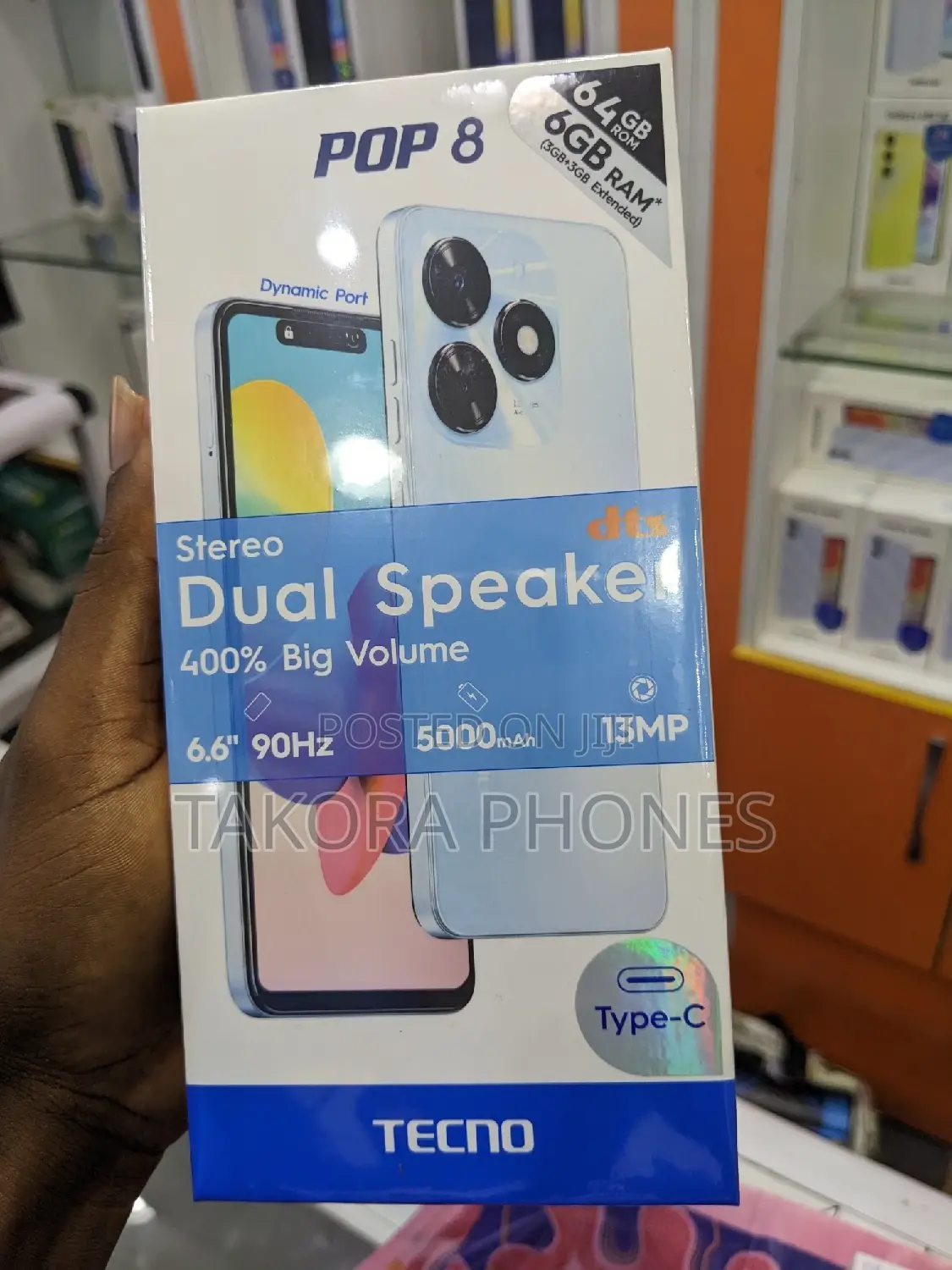 New Tecno Pop 8 64 GB Black