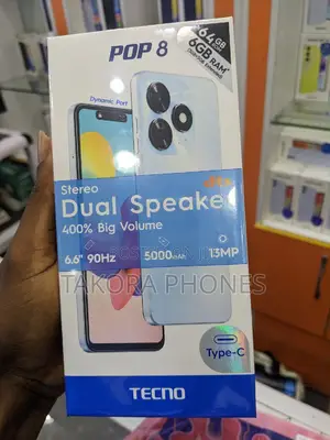 New Tecno Pop 8 64 GB Black